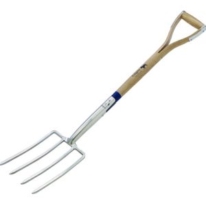 PEDIGREE STAINLESS STEEL DIGGING FORK 28" WOOD - Image 1